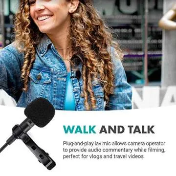 Movo DOM1 Lavalier Microphone for Clear Audio Recording