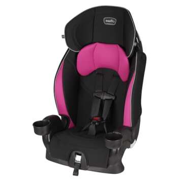 Evenflo Chase Sport Booster Car Seat - Safe & Comfy Child Travel