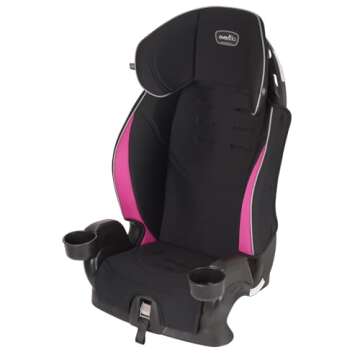 Evenflo Chase Sport Booster Car Seat - Safe & Comfy Child Travel
