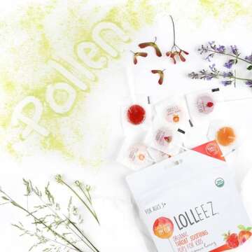 Lolleez Organic Lollipops for Sore Throat Relief – Variety Pack Perfect for Soothing A Sore Throat While Tasting Great– Strawberry, Watermelon & Orange Mango, 21- Count