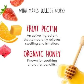Lolleez Organic Lollipops for Sore Throat Relief – Variety Pack Perfect for Soothing A Sore Throat While Tasting Great– Strawberry, Watermelon & Orange Mango, 21- Count