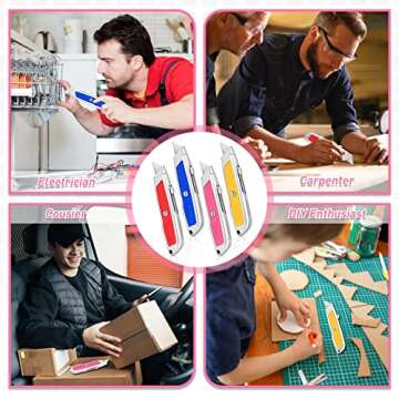 DIYSELF 2 Pack Box Cutter - Durable, Safe & Versatile