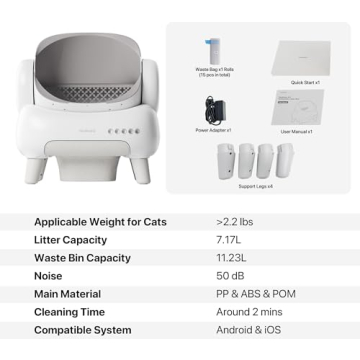 M1 Lite Smart Self-Cleaning Litter Box for Cats