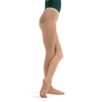 Capezio Girls' Ultra Soft Transition Tight, Caramel, One Size (2-6)