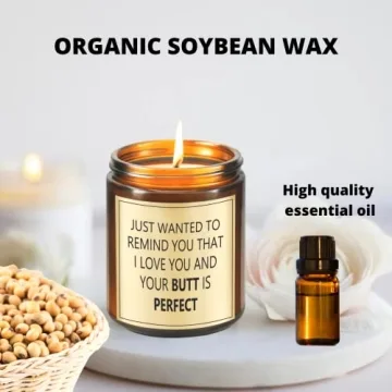 Lacrima Gifts for Wife Husband - Valentines Day Gifts, Birthday Gifts for Wife Husband, Romantic I Love You Gifts for Her Him, Funny Anniversary, Lavender Candle