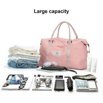 Durable Travel Duffel Bag for Women - Gym & Weekend Use