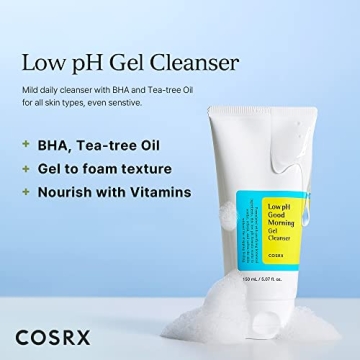 COSRX Low pH Morning Gel Cleanser for Sensitive Skin