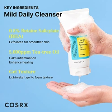COSRX Low pH Morning Gel Cleanser for Sensitive Skin