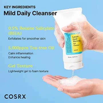 COSRX Low pH Morning Gel Cleanser for Sensitive Skin