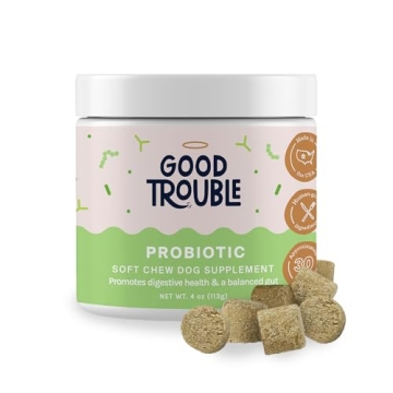Good Trouble Pets Probiotic Chews for Dogs - 30 Soft Chews