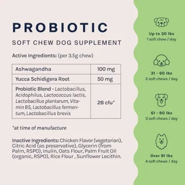 Good Trouble Pets Probiotic Chews for Dogs - 30 Soft Chews