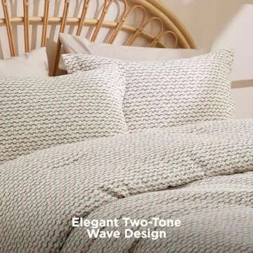 Bedsure Taupe King Size Comforter Set - Soft Stripe Bedding Set for All Seasons, Stripe Fluffy Bed Set 3 Pieces with 1 Waffle Weave Comforter King Size and 2 Pillow Shams