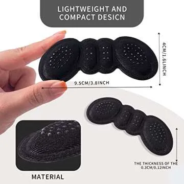 4Pairs Heel Pads for Shoes That are Too Big Heel Inserts for Women Heel Protectors Anti-Slip Heel Grips Liner Cushions Inserts for Women Men Shoe Heel Inserts Prevent Rubbing Blisters Heel Slipping
