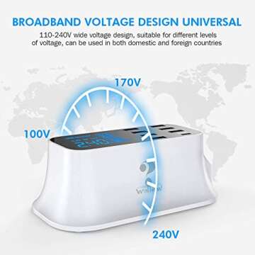 USB C Charging Station, 8 Ports Multiple USB Chargers with Fast Charger Port and LCD Display for iPhone 12 Cell Phones, Tablets and Other Electronics
