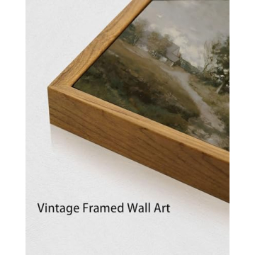OIQArtOIQ Framed Vintage Landscape Wall Art for Home