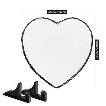 Customized Sublimation Slate Rock Photo Frame for Gifts