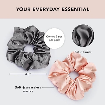 Kitsch Satin Hair Scrunchies - No Damage, Soft & Stylish