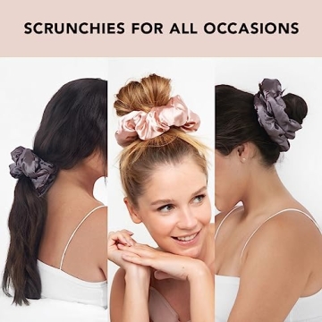 Kitsch Satin Hair Scrunchies - No Damage, Soft & Stylish