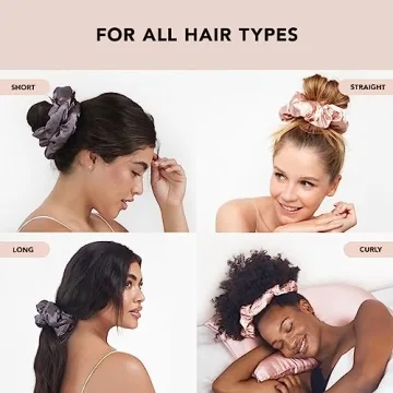 Kitsch Satin Hair Scrunchies - No Damage, Soft & Stylish