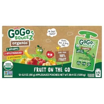 GoGo squeeZ Organic Fruit Variety Pack - Healthy Snack Choice