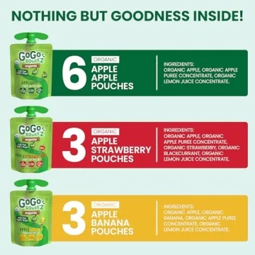 GoGo squeeZ Organic Fruit Variety Pack - Healthy Snack Choice
