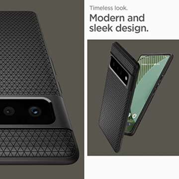 Spigen Liquid Air Designed for Google Pixel 6 Pro Case (2021) - Matte Black
