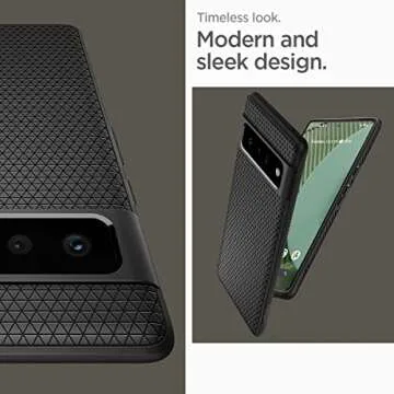 Spigen Liquid Air Designed for Google Pixel 6 Pro Case (2021) - Matte Black