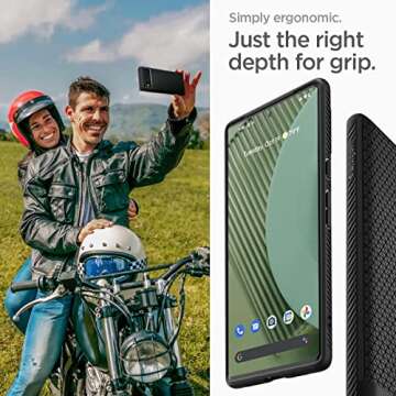 Spigen Liquid Air Designed for Google Pixel 6 Pro Case (2021) - Matte Black