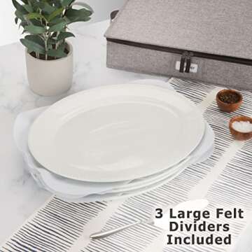Platter Storage Case - Hard Shell and Stackable for Dishes