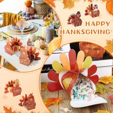 48 Pcs 3D Thanksgiving Gift Boxes for Party Favors