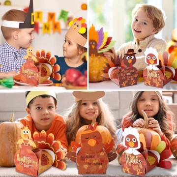 48 Pcs 3D Thanksgiving Gift Boxes for Party Favors