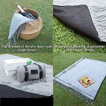 Luxury Soft Picnic Blanket for Outdoor Adventures