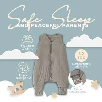 Nyte Nyte Baby 1.0-TOG Sleeveless Sleep Sack - Cozy & Safe for Toddlers