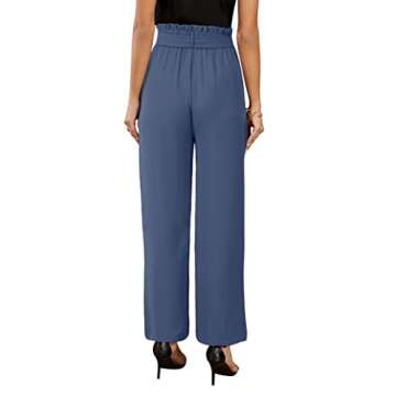 SySea Women's Wide Leg Palazzo Pants - High Waisted Casual Trousers with Pockets