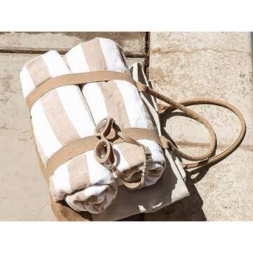 Large Woven Beach Tote with Hat Holder - TRIBECA TRIBE