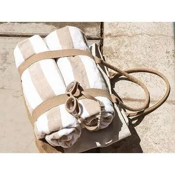 Large Woven Beach Tote with Hat Holder - TRIBECA TRIBE