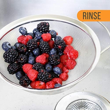 U.S. Kitchen Supply Premium Fine Mesh Strainers Set of 4