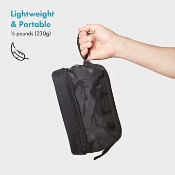 Aberlite Traveler Toiletry Bag - Water-Resistant, Easy Access