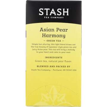 Stash Asian Pear Harmony Green Tea - Unique Flavor