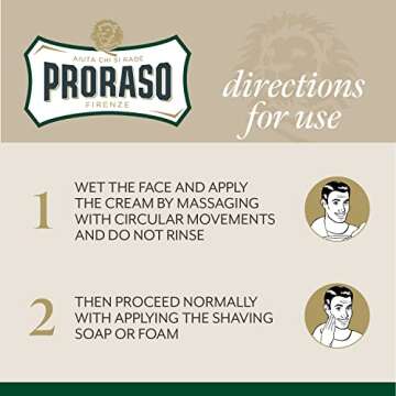 Proraso Pre-Shave Conditioning Cream for Men - 3.6 oz