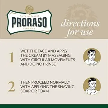 Proraso Pre-Shave Conditioning Cream for Men - 3.6 oz