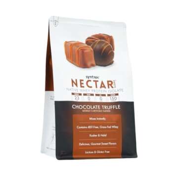 Syntrax Nutrition Nectar Sweets - Chocolate Truffle 100% Whey Isolate Protein Powder - Deliciously L...