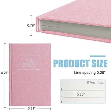 Gratitude Journal Daily Affirmations with Simple Guided Format-Undated Life Planner, Daily Planner, For You More Happiness, Positivity, Affirmation, Mindfulness&Self Care(Pink)