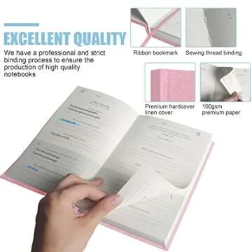 Gratitude Journal Daily Affirmations with Simple Guided Format-Undated Life Planner, Daily Planner, For You More Happiness, Positivity, Affirmation, Mindfulness&Self Care(Pink)