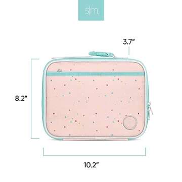 Simple Modern Kids Lunch Box for School | Reusable Insulated Lunch Bag for Toddler, Girl, and Boy | Meal Containers with Exterior & Interior Pockets | Hadley Collection | Rainbow Speckles