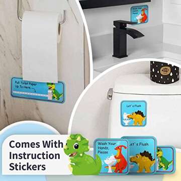 Potty Training Chart & 35 Magnetic Stickers - Potty Chart, Potty Training Sticker Chart, Potty Train...