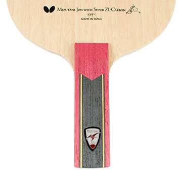 Butterfly Mizutani Jun Super ZLC Blade - Professional Table Tennis Blade - ZL Carbon Fiber Blade - Available in an, FL, and ST Handle Styles - Made in Japan