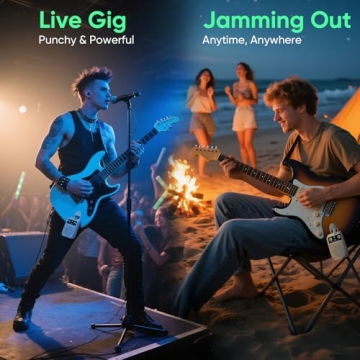 Ueteto Mini Electric Guitar Amp - Bluetooth 5.1 Portable Amplifier