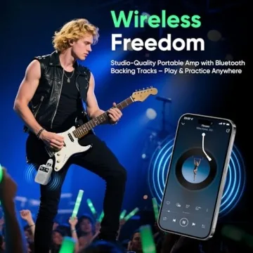 Ueteto Mini Electric Guitar Amp - Bluetooth 5.1 Portable Amplifier