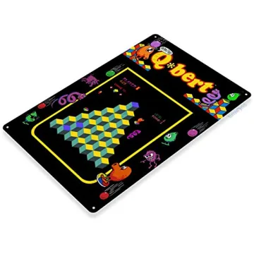 Tinworld TIN Sign Q-bert Arcade Game Room Decor